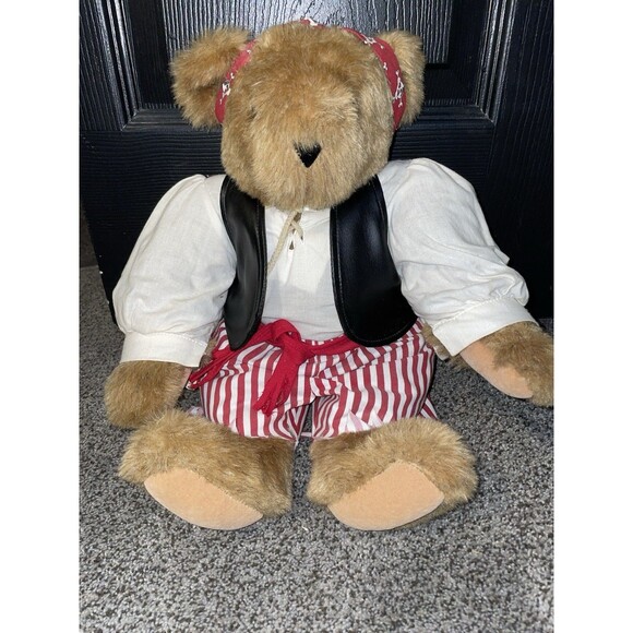 Vintage Rare Authentic Vermont Pirate Sailor Teddy Bear Jointed - Picture 2 of 7